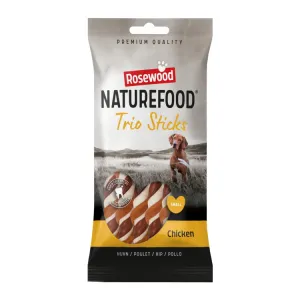 Rosewood Naturefood Dog Treats - Trio Sticks Chicken Small 10pc 100g