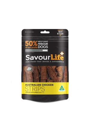 SavourLife Dog Treat Australian Chicken Strips 165g