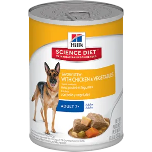 Science Diet Mature Adult Savory Stew with Chicken & Vegetables Wet Dog Food