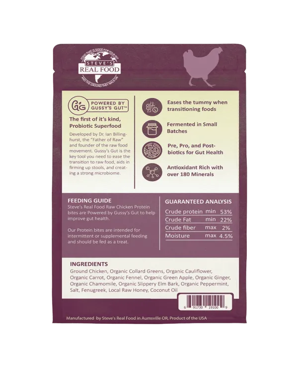 Steve's Real Food Freeze-Dried Chicken Protein Bites 4-oz, Dog & Cat Treat