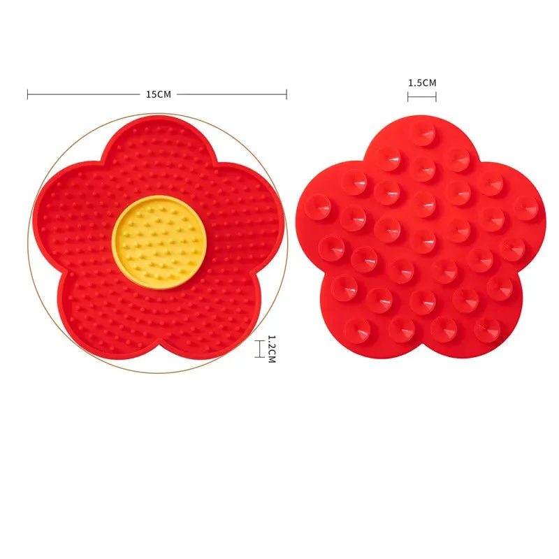 Sunflower Silicone Slow Feeder Mat for Small Dogs and Cats