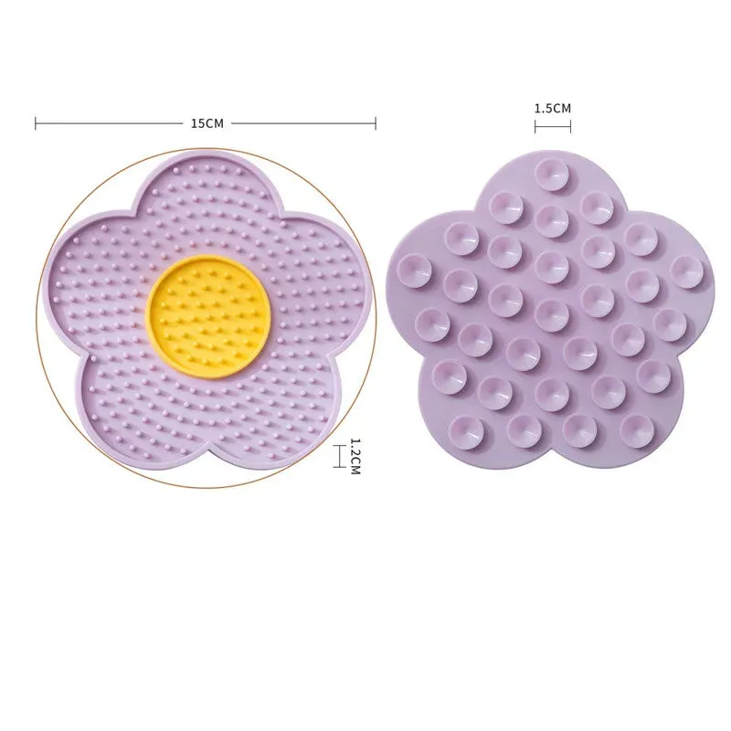 Sunflower Silicone Slow Feeder Mat for Small Dogs and Cats