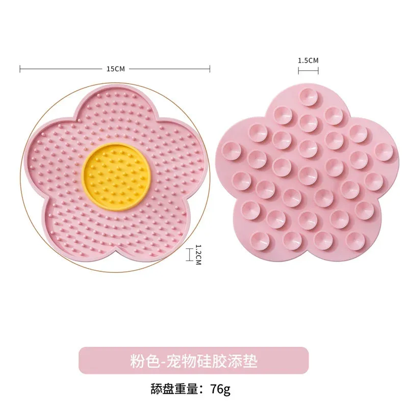 Sunflower Silicone Slow Feeder Mat for Small Dogs and Cats