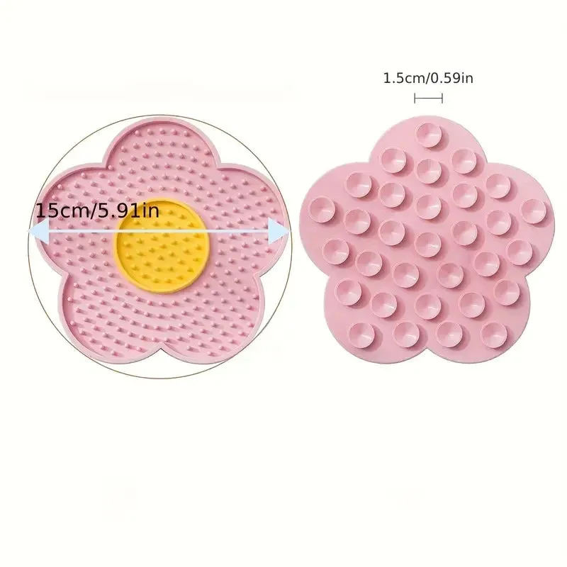 Sunflower Silicone Slow Feeder Mat for Small Dogs and Cats