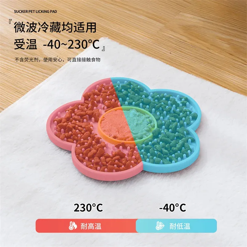 Sunflower Silicone Slow Feeder Mat for Small Dogs and Cats