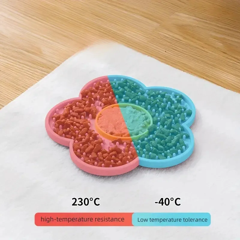 Sunflower Silicone Slow Feeder Mat for Small Dogs and Cats