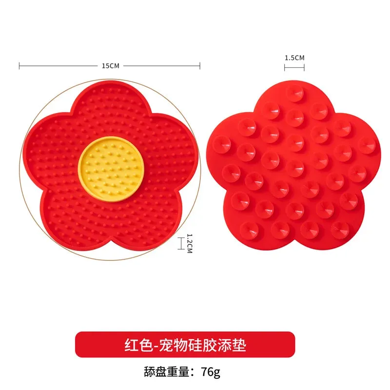 Sunflower Silicone Slow Feeder Mat for Small Dogs and Cats