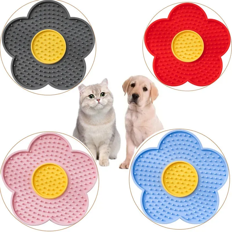 Sunflower Silicone Slow Feeder Mat for Small Dogs and Cats