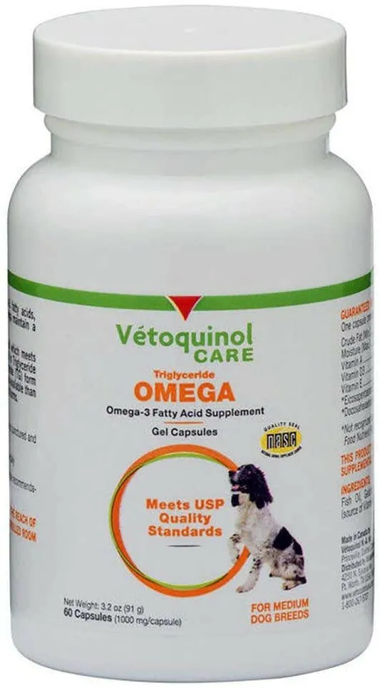 Triglyceride Omega Supplement for Medium Dogs