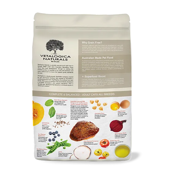 Vetalogica Naturals Grain Free Kangaroo Adult Cat Food