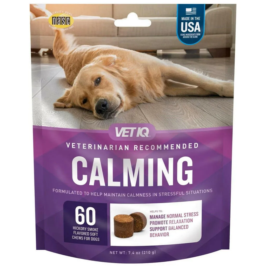 VetIQ Calming Soft Chew Supplement for Dogs (60 soft chews)