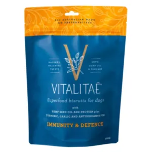 Vitalitae Immune & Defense Biscuit Dog Treats 350g