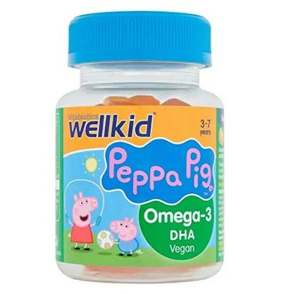 Wellkid Peppa Pig Omega-3 Soft Jellies x 30 by Vitabiotics