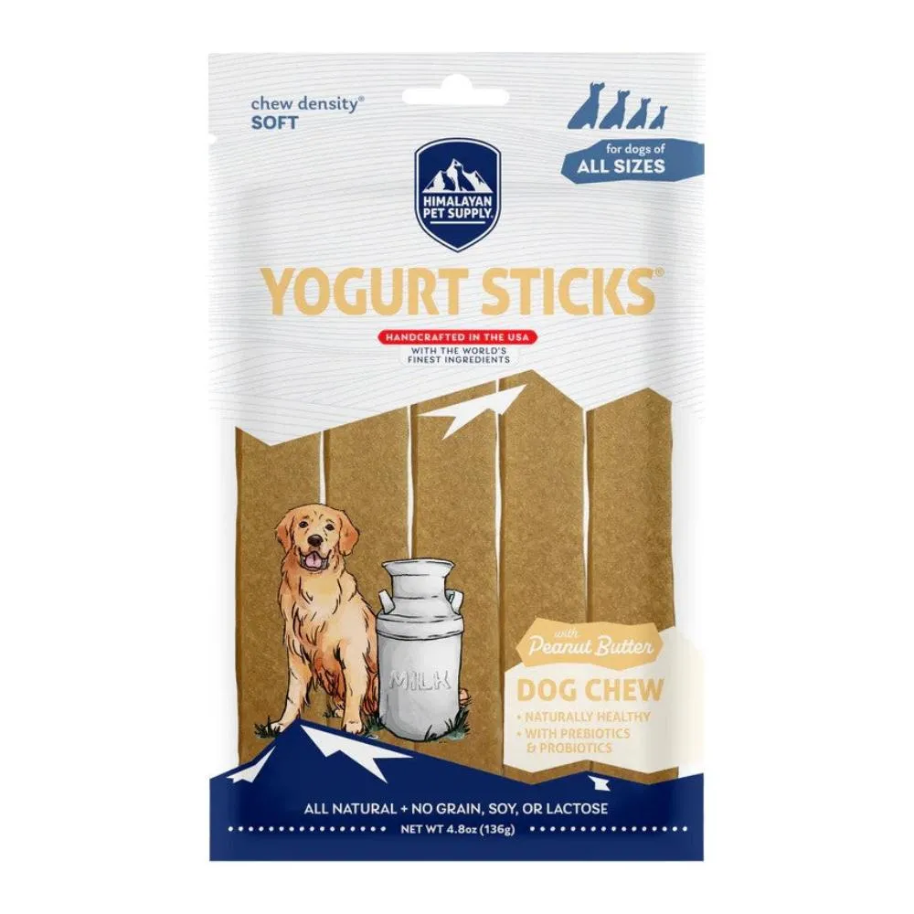 Yogurt Sticks with Peanut Butter Dog Chew