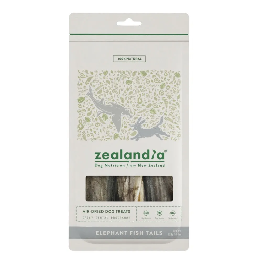 Zealandia Elephant Fish Tails Dog Treats 125g